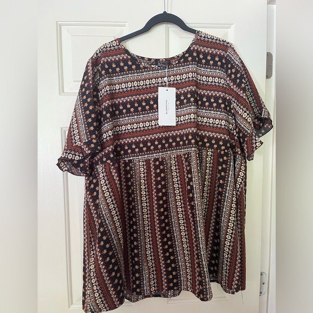 NWT- perfect BOHO summer shirt!